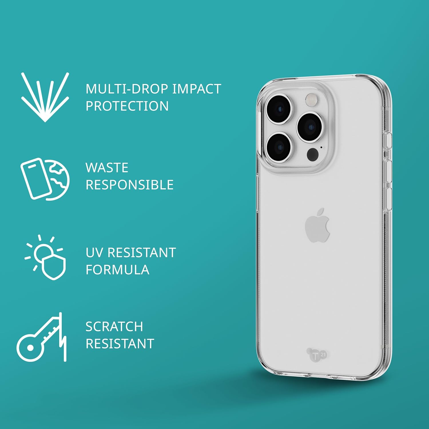 tech21 EvoLite hoesje voor iPhone 15 Pro - Impact Protection Case
