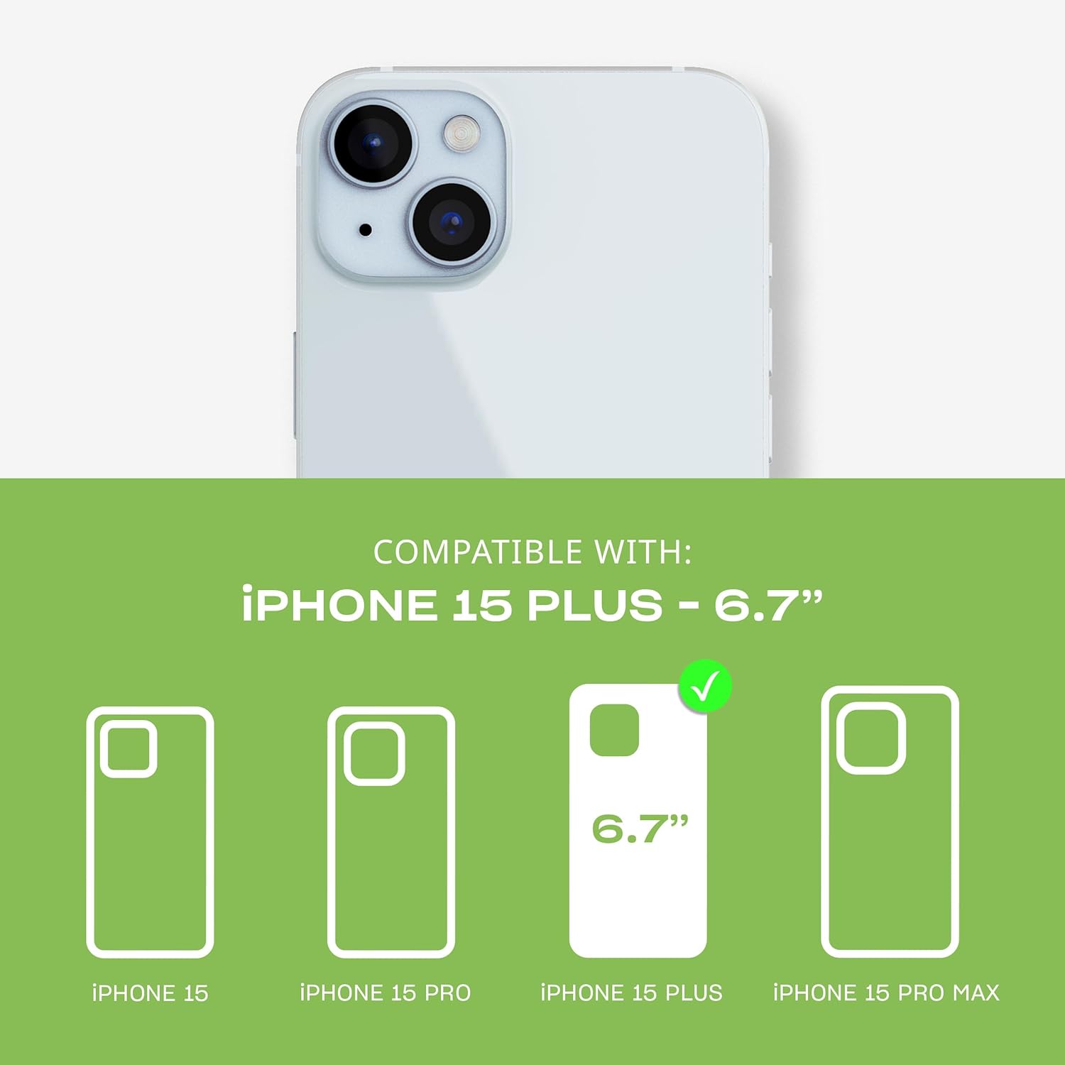 Tech 21 EvoLite hoesje voor iPhone 15 Plus - Impact Protection Case