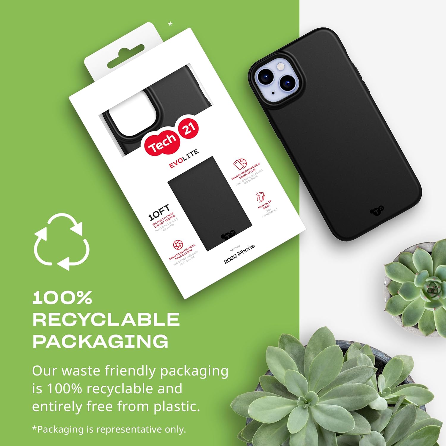 Tech 21 EvoLite hoesje voor iPhone 15 Plus - Impact Protection Case