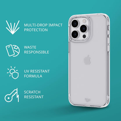 tech21 Evo Clear hoesje voor iPhone 15 Pro Max - Impact Protection Case - Transparant