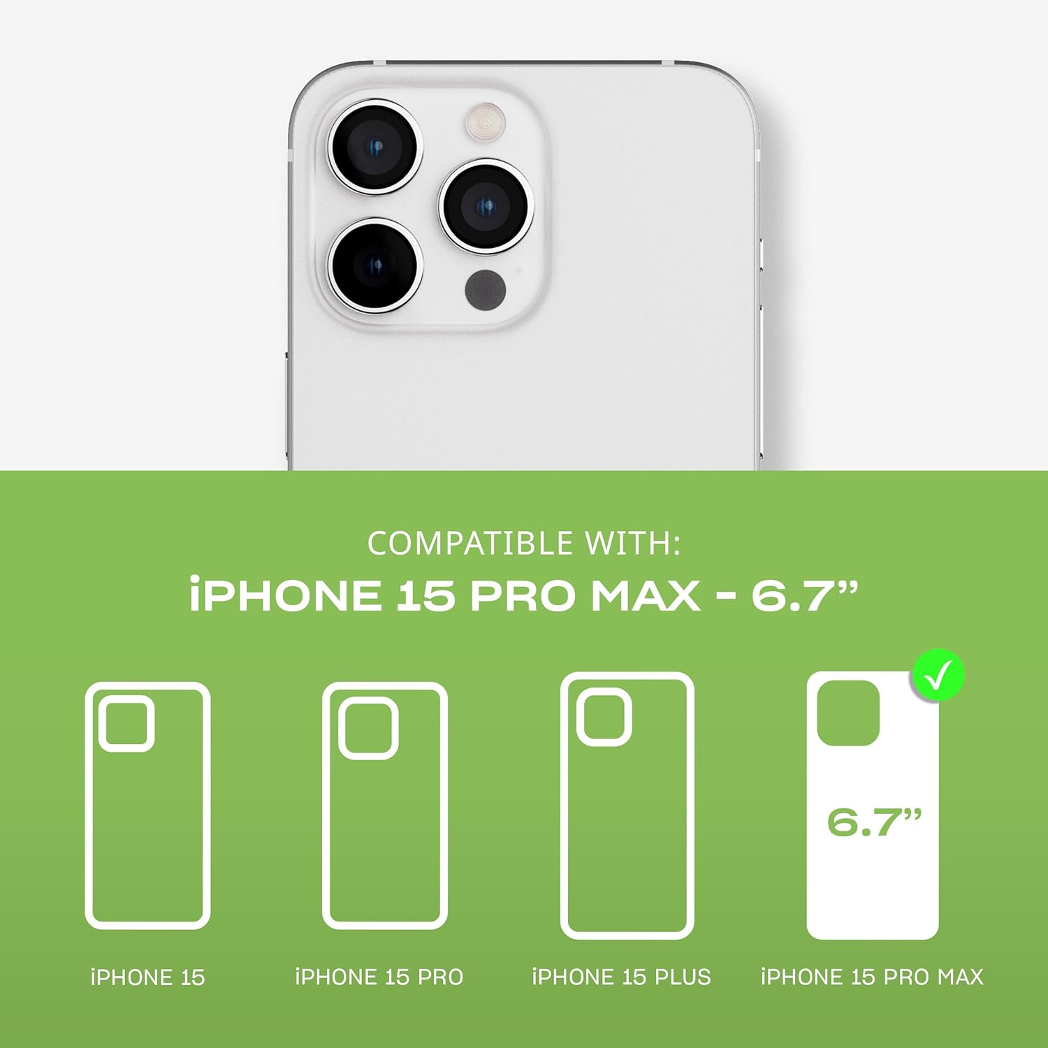 Tech21 Evo Lite hoesje voor iPhone 15 Pro Max, Zwart, Standaard telefoonhoesje, TPU en Biologisch afbreekbaar materiaal, Valbescherming: 3m