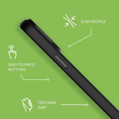 Tech21 Evo Lite hoesje voor iPhone 15 Pro Max, Zwart, Standaard telefoonhoesje, TPU en Biologisch afbreekbaar materiaal, Valbescherming: 3m