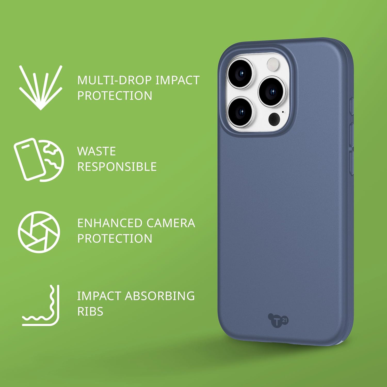 Tech21 - Evo Lite - Iphone 15 Pro - Denim Blue