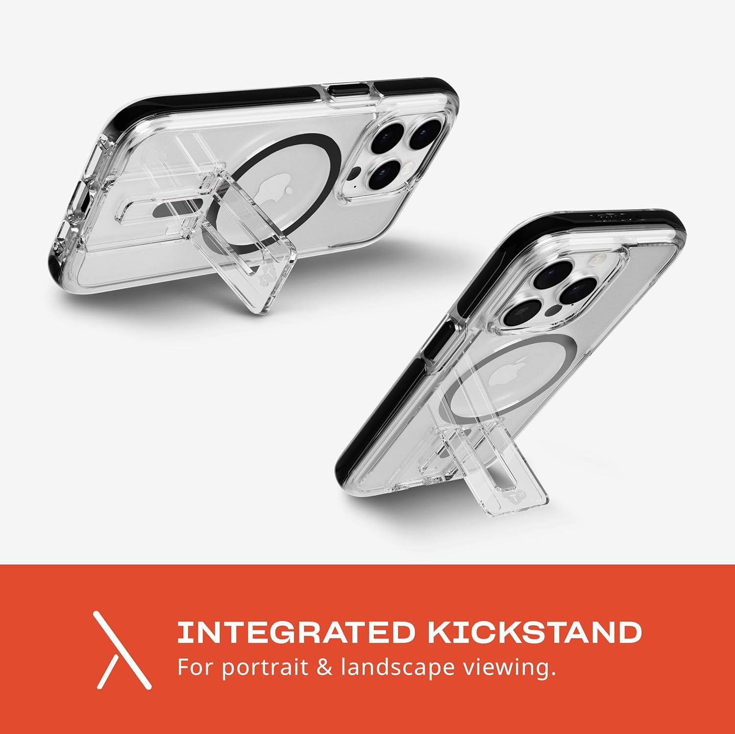 Tech21 - Evo Kick Magsafe Iphone 15 Pro Clear Black