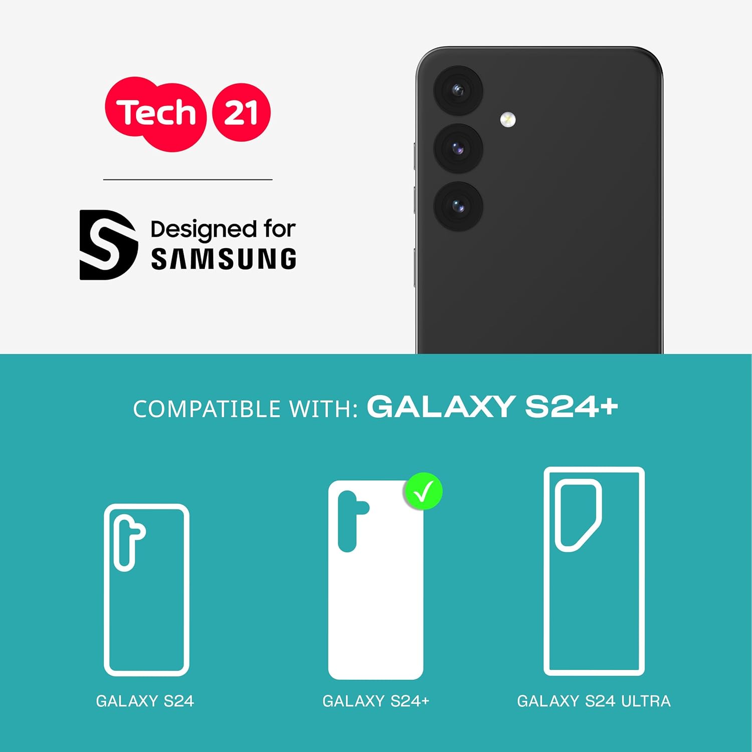 Tech21 - Evo Clear - Galaxy S24+ 5G - Clear