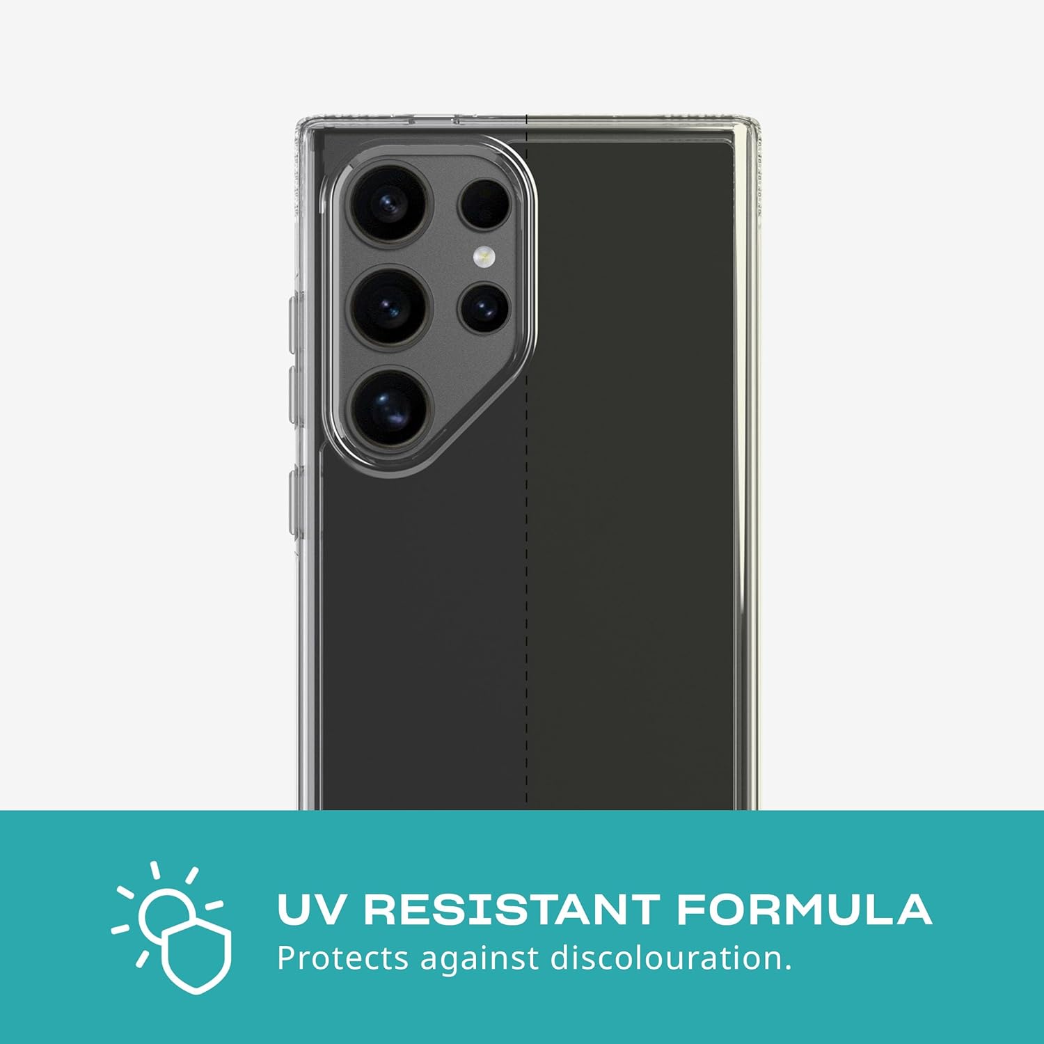 Tech21 Evo Clear voor Samsung S24 Ultra - Doorzichtig