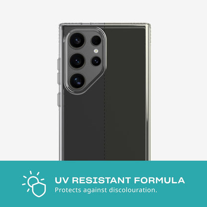 Tech21 Evo Clear voor Samsung S24 Ultra - Doorzichtig