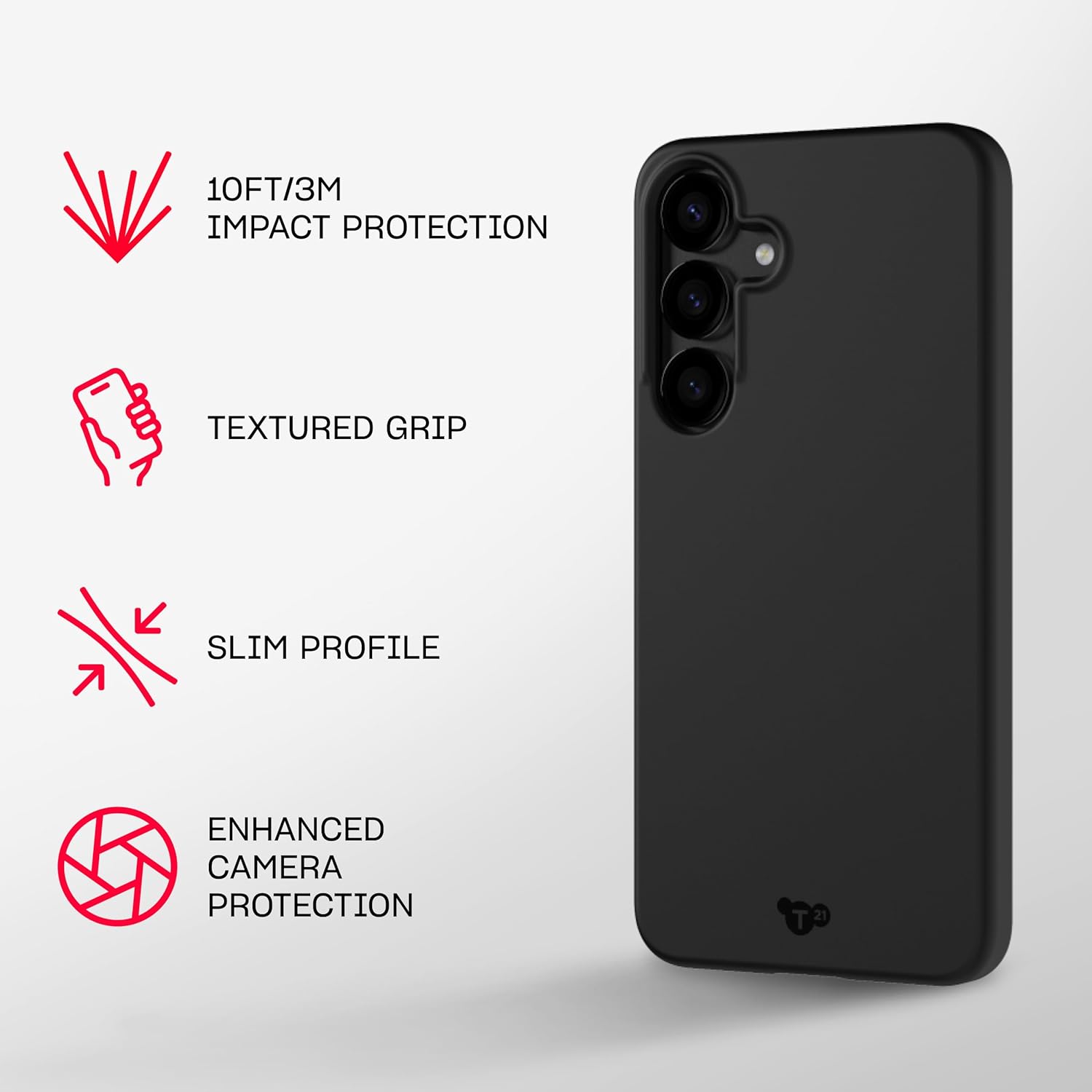 Tech21 EvoLite case voor Samsung Galaxy S25+ - Ultra Thin - Zwart