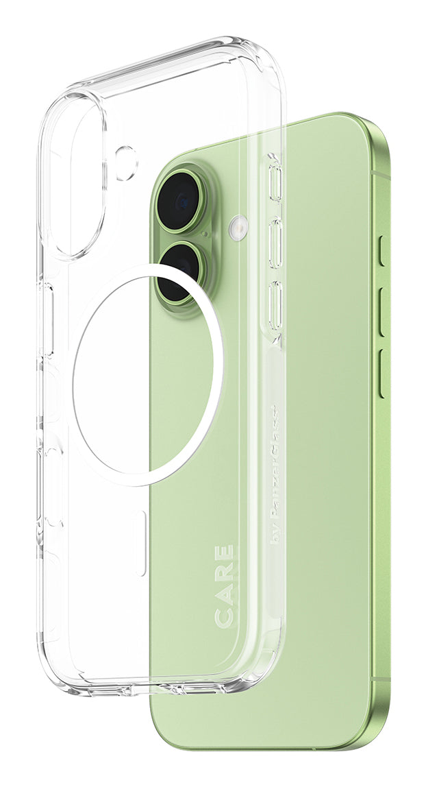 PanzerGlass CARE by ® Flagship Case Transparent Urban Explorer w. White MagSafe iPhone 17