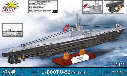 German Submarine Type VIIB (U-Boat U-52
