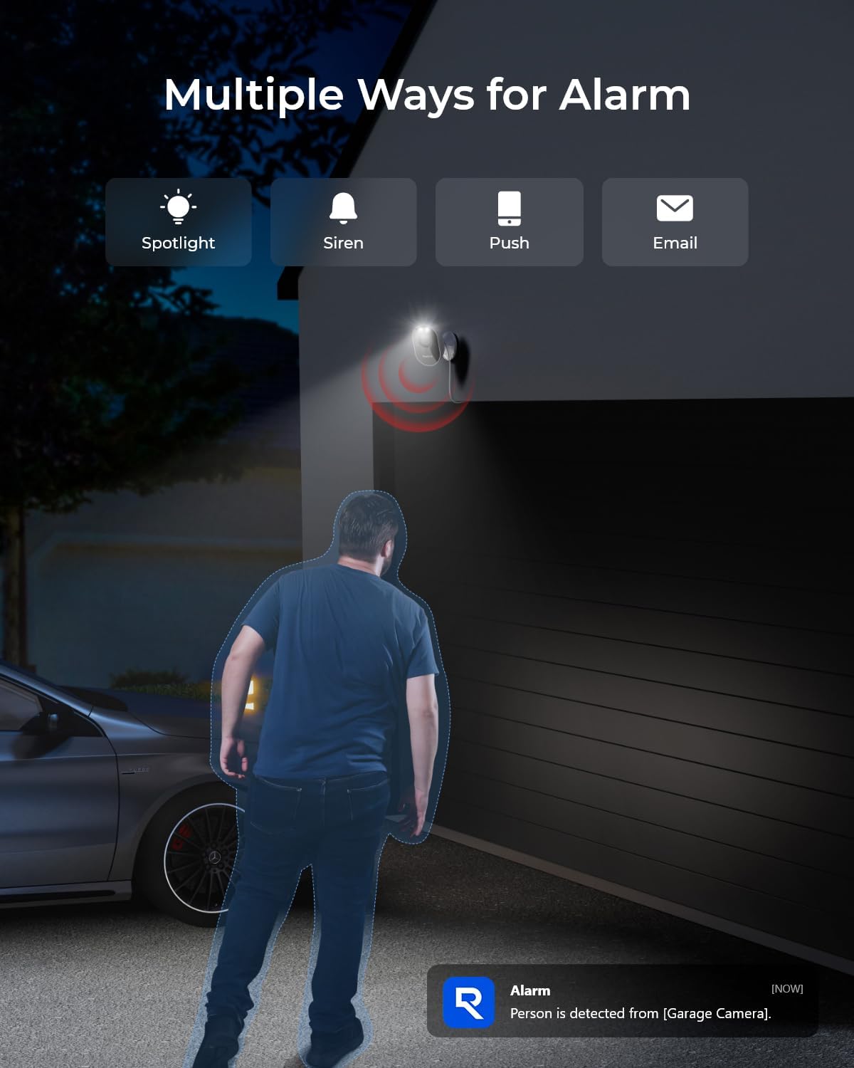 Reolink – Lumus (E430) Outdoor Wi-Fi Color Night Vision Camera – White