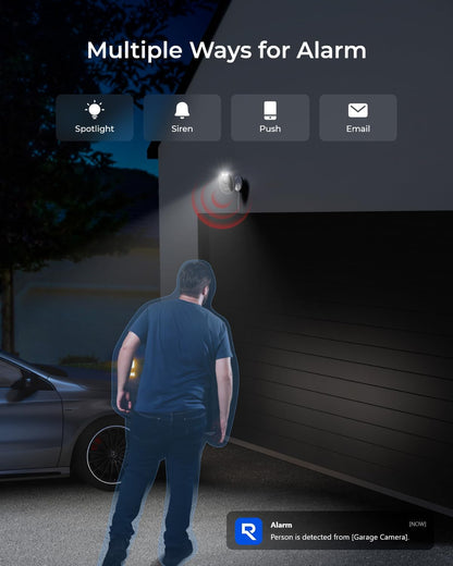 Reolink – Lumus (E430) Outdoor Wi-Fi Color Night Vision Camera – White