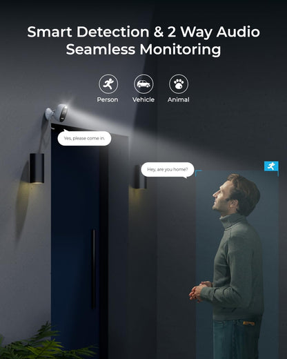 Reolink – Lumus (E430) Outdoor Wi-Fi Color Night Vision Camera – White