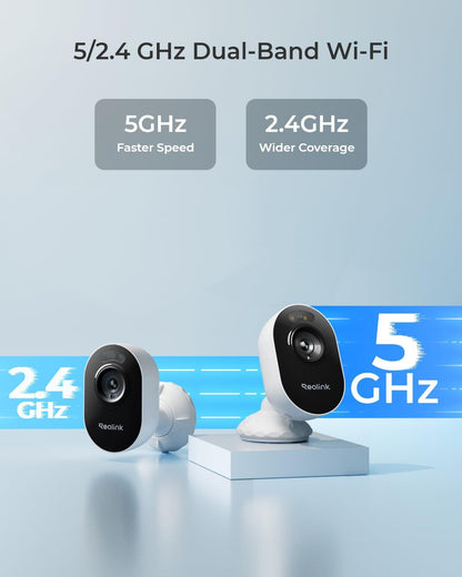 Reolink – Lumus (E430) Outdoor Wi-Fi Color Night Vision Camera – White