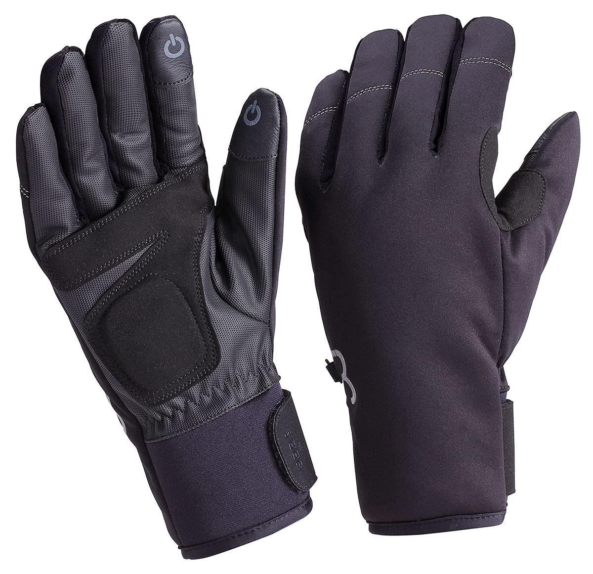 Fahrradhandschuhe für Damen und Herren Winddicht Wasserdicht Rutschfest Fahrradhandschuhe für den Winter - Schwarz XXX-Large -ColdShield BWG-37