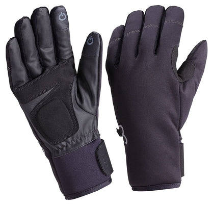 Fahrradhandschuhe für Damen und Herren Winddicht Wasserdicht Rutschfest Fahrradhandschuhe für den Winter - Schwarz XXX-Large -ColdShield BWG-37