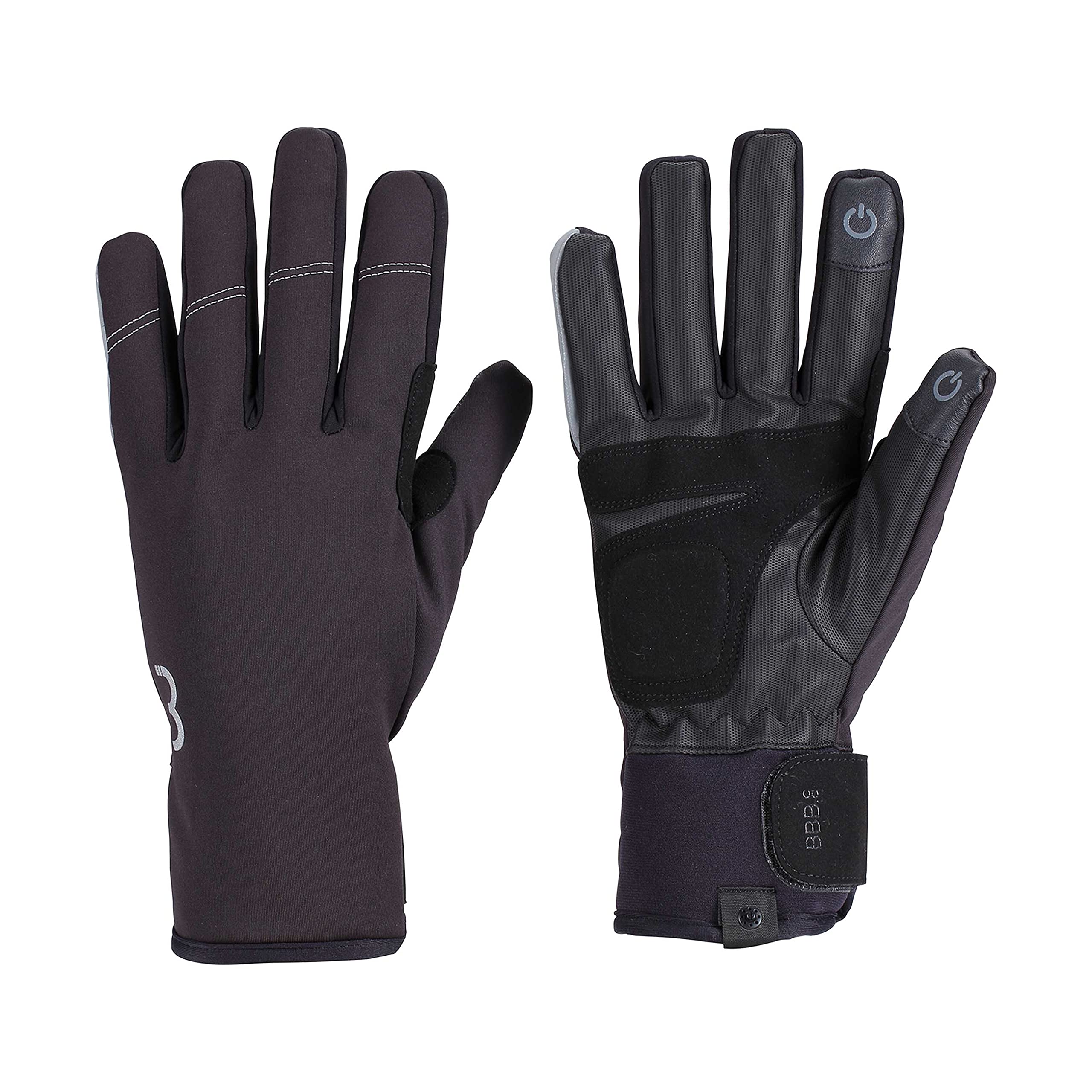 Fahrradhandschuhe für Damen und Herren Winddicht Wasserdicht Rutschfest Fahrradhandschuhe für den Winter - Schwarz XXX-Large -ColdShield BWG-37