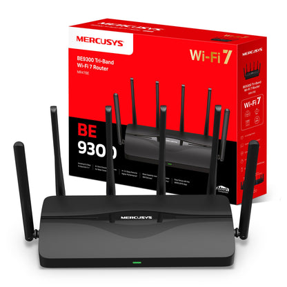 Mercusys Mr47Be V1 - Wireless Router 3-Port Switch - 1Gbe, 2.5Gbe, Wi-Fi 7 Multi-Band
