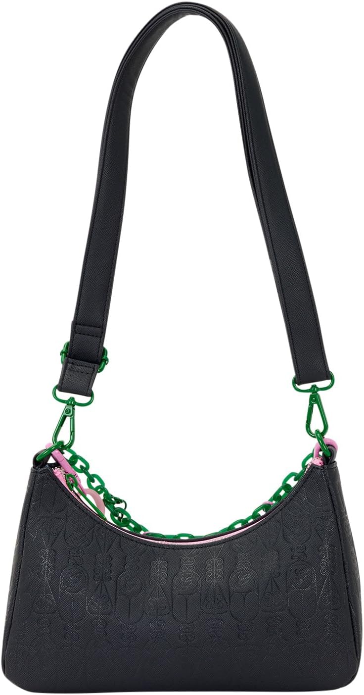 Loungefly Universal Wicked: Borsa a tracolla con ciondoli