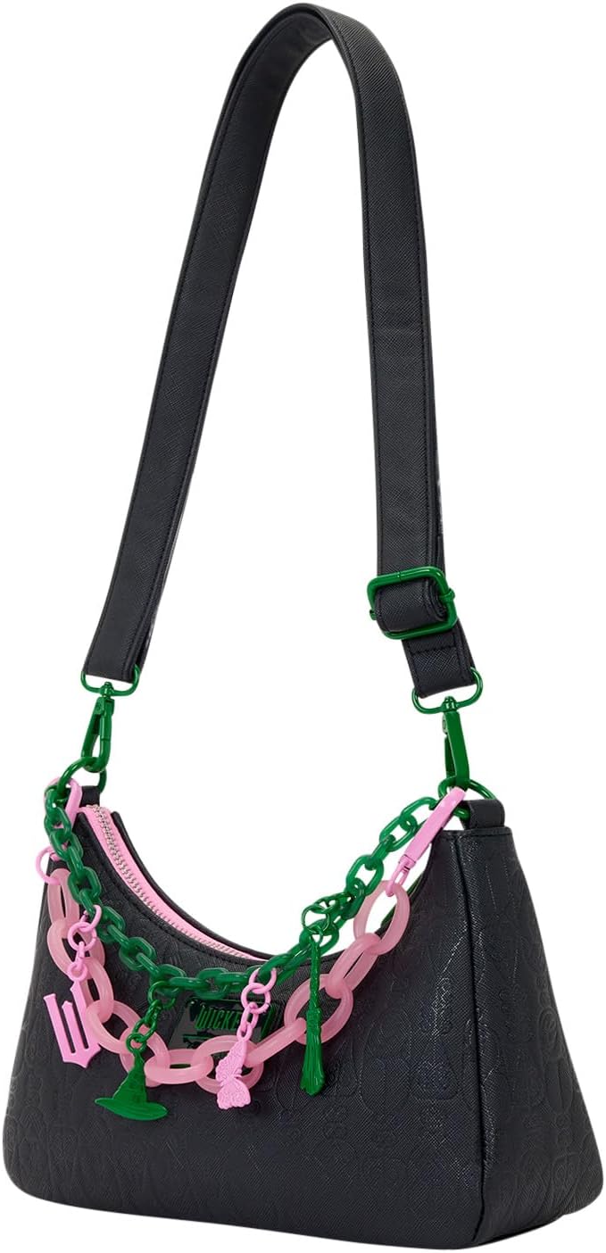 Loungefly Universal Wicked: Borsa a tracolla con ciondoli