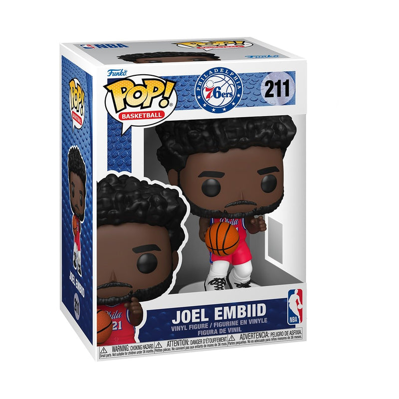 Funko Pop! NBA: 76ers - Joel Embiid - NBA Players - Figura in Vinile da Collezione - Idea Regalo - Merchandising Ufficiale - Giocattoli per Bambini e Adulti - Sports Fans - Figura per i Collezionisti