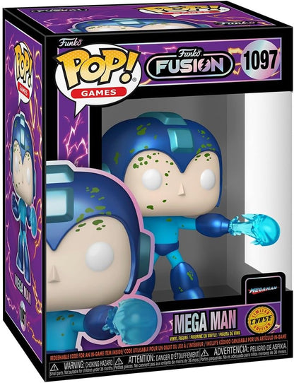 Funko Pop! Games: Fusion - Megaman - Mega Man - 1/6 Odds for Rare Chase Variant Fusion - Collectable Vinyl Figure - Gift Idea - Official Merchandise - Toys for Kids & Adults