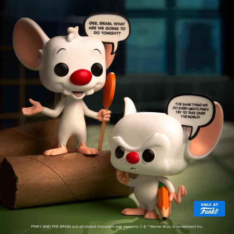 Funko Pop! Animation: Pinky & The Brain - Pinky & The Brain (Glow in the Dark Special Edition) 2-Pack