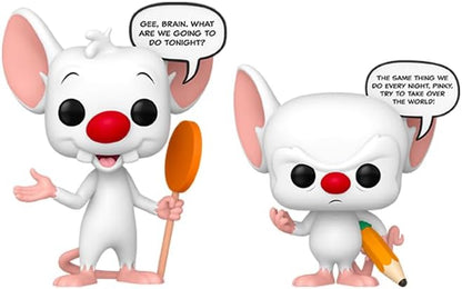 Funko Pop! Animation: Pinky & The Brain - Pinky & The Brain (Glow in the Dark Special Edition) 2-Pack