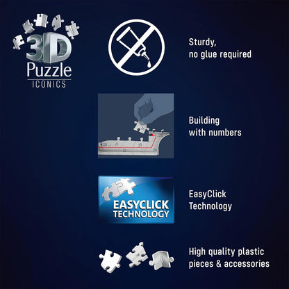 3D Puzzle Iconics: Freiheitsstatue - mit Licht: Eine wahre Ikone im 3D Puzzle Modellformat