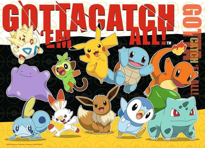 Ravensburger kinderpuzzel 05651 - Pokémon buddies 4x puzzel van 100 stukjes in een doos, voor puzzelvrienden en Pokémon-fans vanaf 5 jaar