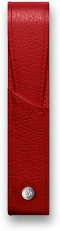 Caran D`Ache LTman Leather: Pen Holder For 1 Pen, Grained Calfskine, Red