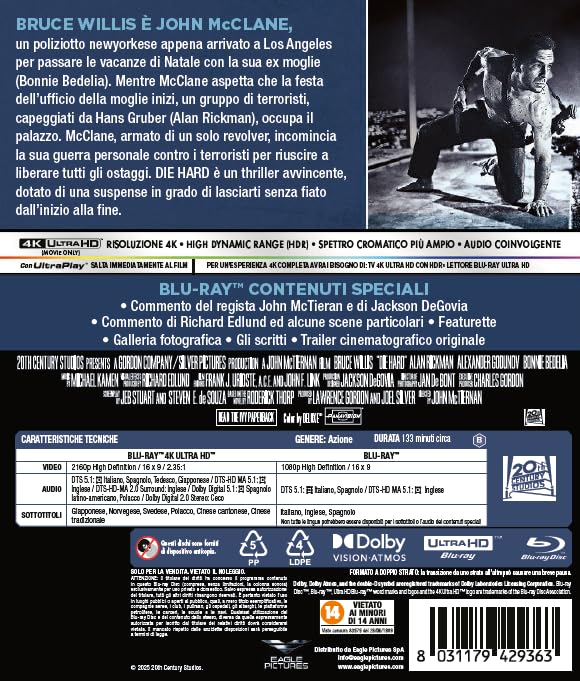 Die Hard Trappola Di Cristallo - 4K (Bd 4K + Bd Hd)