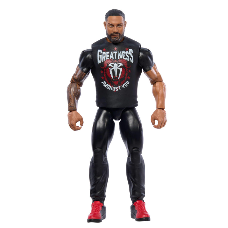 Mattel WWE Roman Reigns Action Figure, Main Event Series #151 6-inch Collectible with 10 Articulation Points & Life-Like Look, JCV27