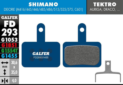 GALFER Brake Pads Shimano XTR 2011 Road 2017