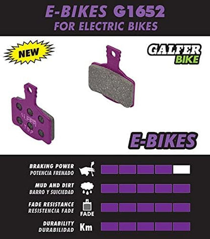 Galfer Deore 416/445/446/485/486/515/525/575 C601 Unisex Adult E-Bike Bicycle G1652 Purple, One Size