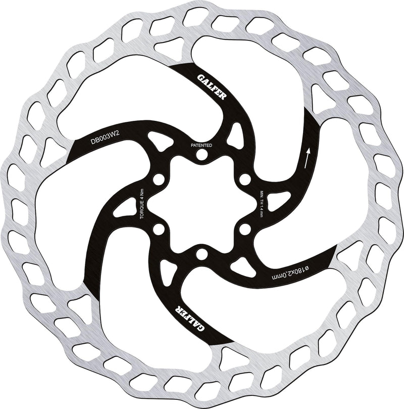 Galfer Wave Brake Disc Ø180 x 2.0 mm for Bicycle – MTB