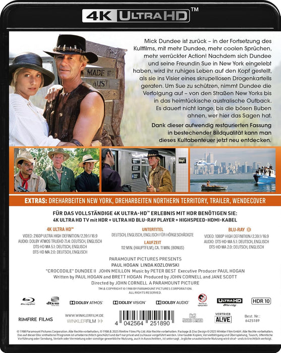 Crocodile Dundee II (4K UHD-Blu-ray + Blu-ray