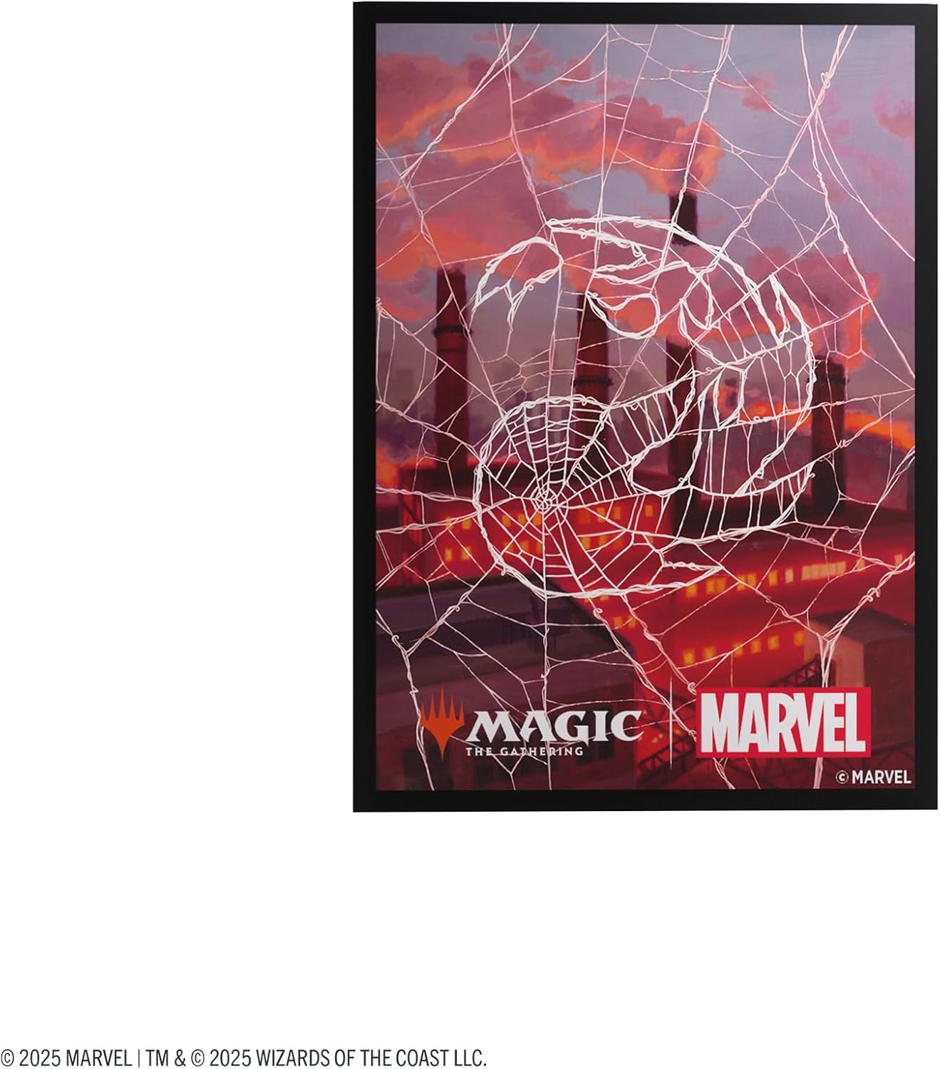 Gamegenic | Magic: The Gathering - Marvel's Spider-Man Premium Art Sleeves - Spider-Man Mountain| 105 Sleeves Per Pack | Trading Card Accessory