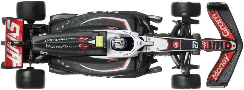 Hot Wheels Formule 1 modelauto MoneyGram Haas VF-24 NICO HULKENBERG 27 - De Cast schaal 1:64 - lengte 8 cm - JBM22