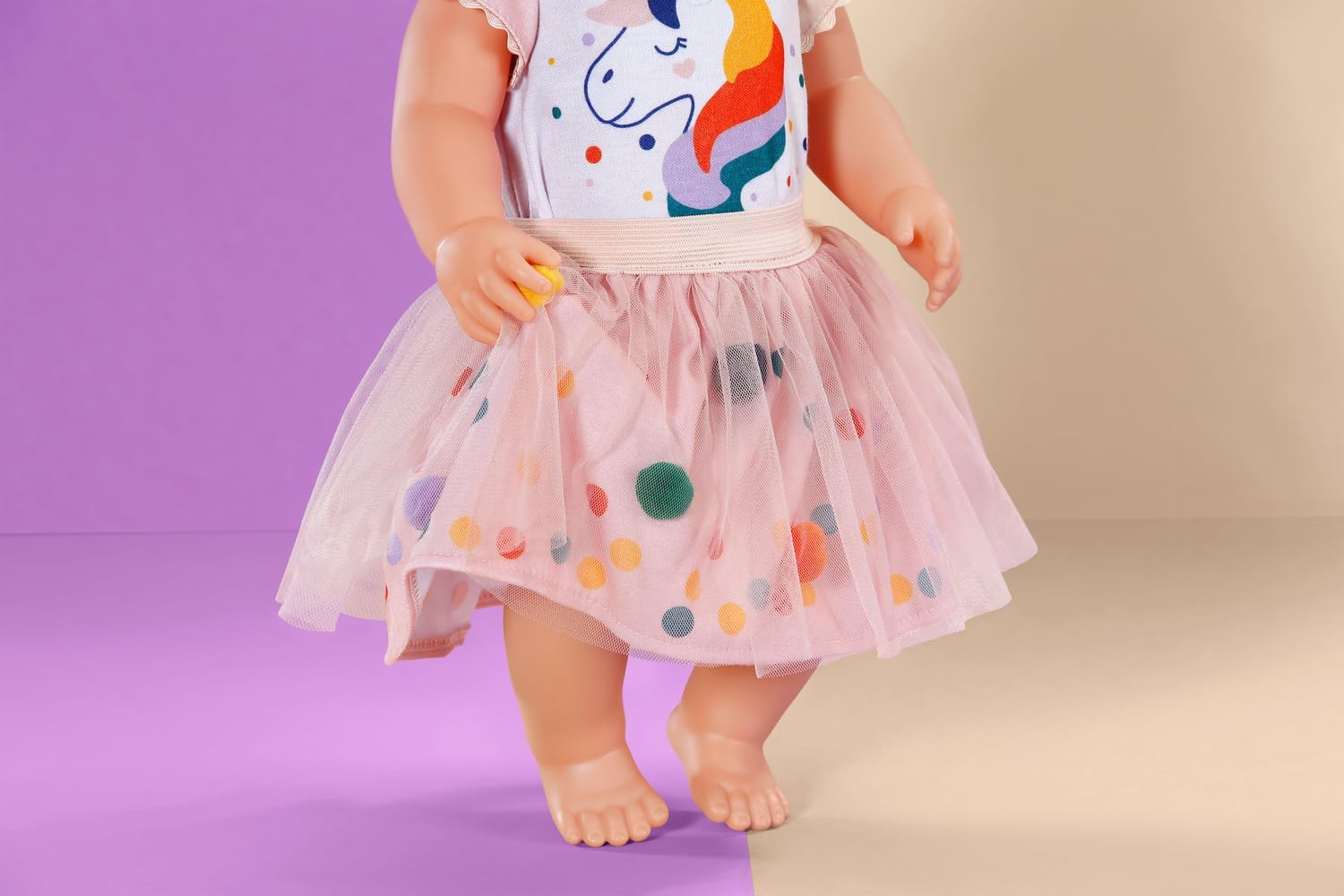 BABY born Unicorn Tutu Dress, Beautiful Shirt and Tutu Skirt for 43m Dolls, 871720 Zapf Creation
