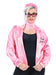 Smiffys Grease Pink Ladies Jacket & Accessories for Women, Official Licensed 1950s Fancy Dress Costume, Satin Jacket, Polka Dot Headband, Scarf, Sunglasses for Rock n Roll Parties, Halloween