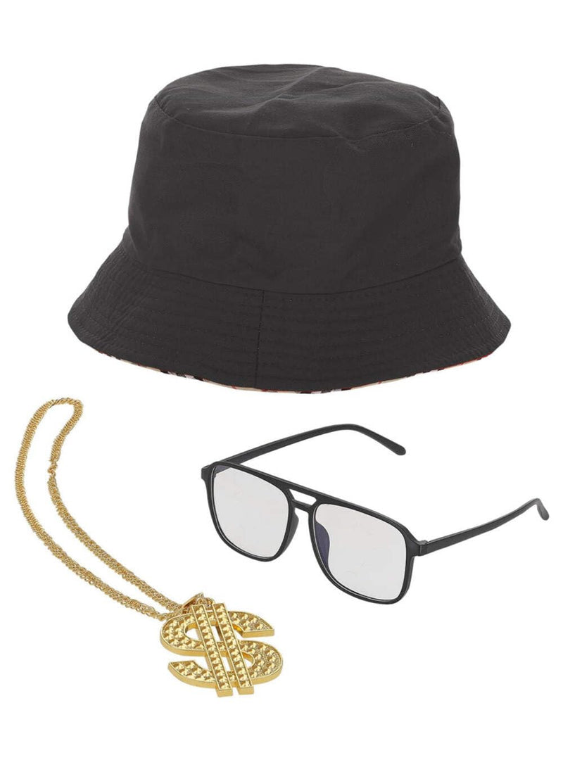 Black Bucket Hat, Specs & Dollar Medallion