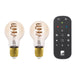 Eglo - Set Of 2X E27 A60 Amber Smart Bulbs – Tunable White – Zigbee/Bluetooth + Remote