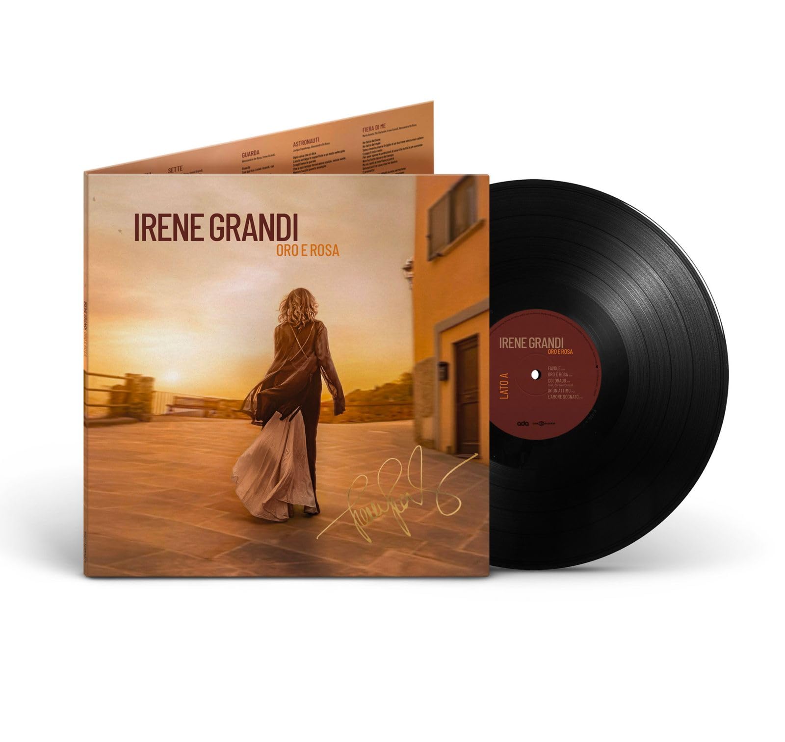 ORO e ROSA Vinile nero autografato