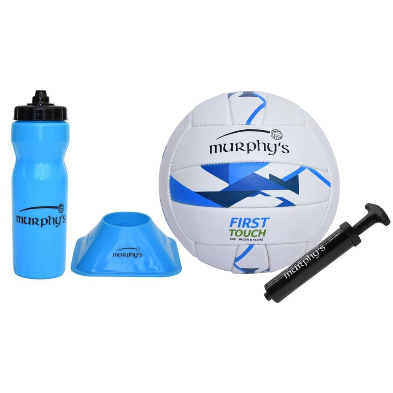 Murphy’s First Touch Gaelic Football Gift Set, Beginner Gaelic Football Training Kit with Ball, Kicking Tee, Handpump and 750ml Water Bottle