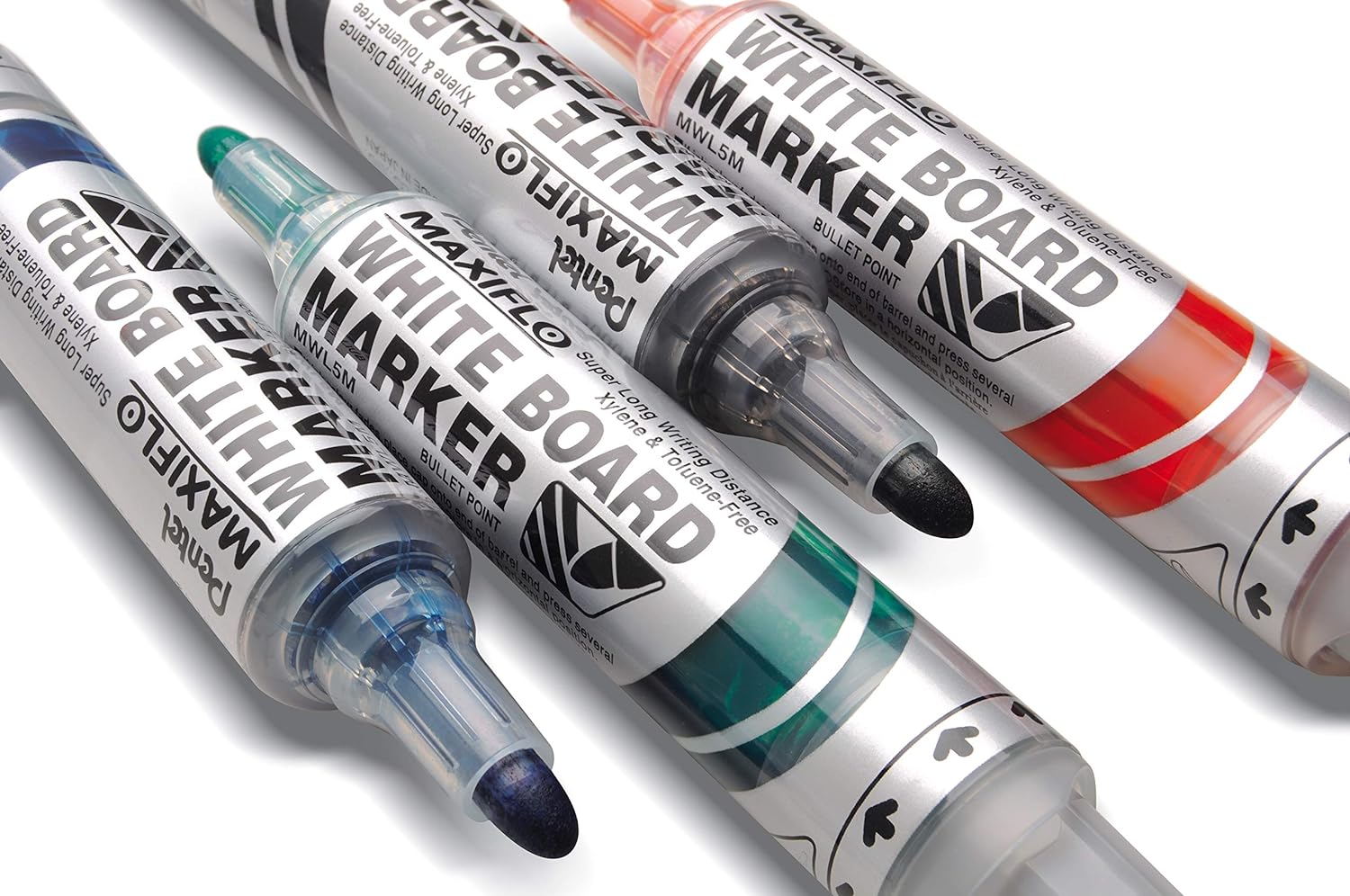 Pentel Maxiflo Liquid Ink Drywipe Marker Eraser Set