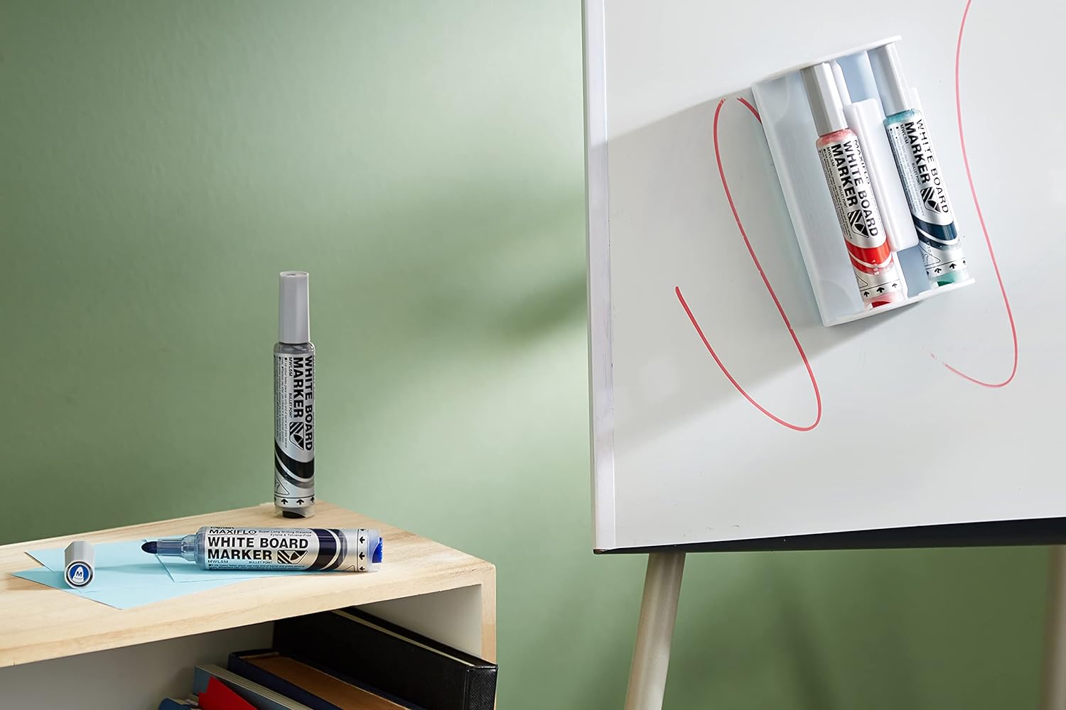Pentel Maxiflo Liquid Ink Drywipe Marker Eraser Set