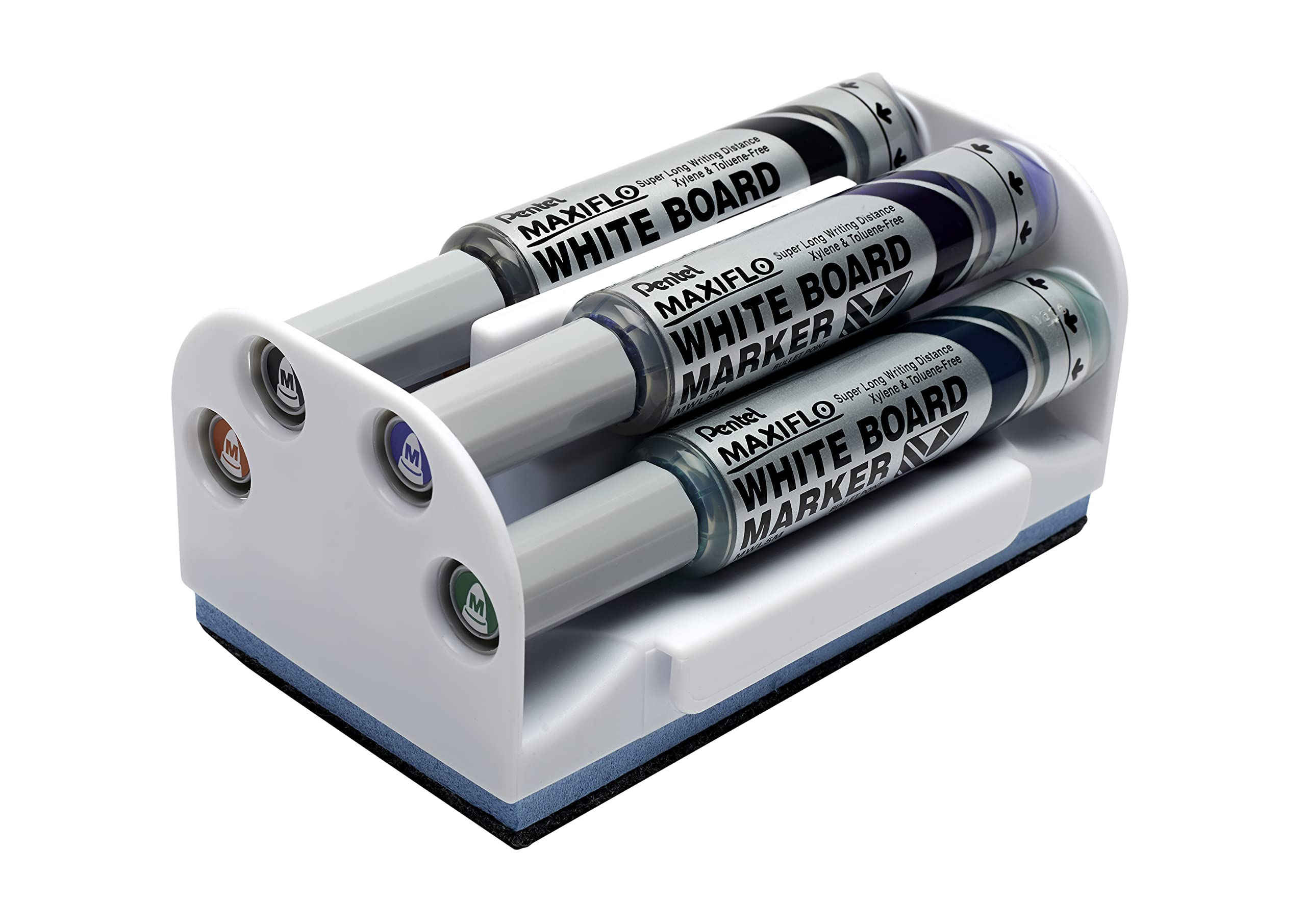 Pentel Maxiflo Liquid Ink Drywipe Marker Eraser Set