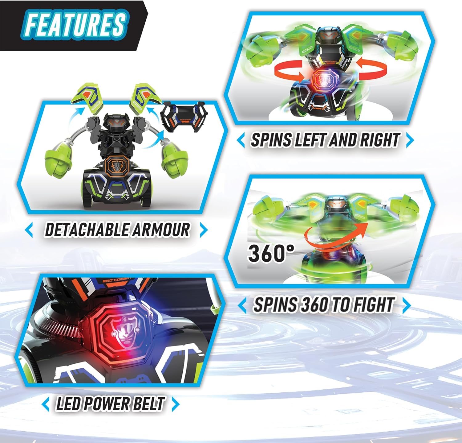 As Silverlit R/C: Ycoo - Robo Kombat Tornado Set Of 2 (Random) (7530-86883)
