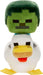 Mattel Minecraft Plush Zombie Chicken Jockey Toy, Collectible Stuffed Animal, 8-inch Soft Doll Inspired by Video Game Character